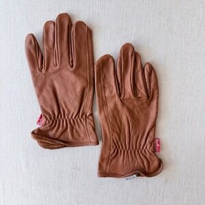 Marlboro Adventure Team Vintage Leather Work Gloves Mens L/XL Brown